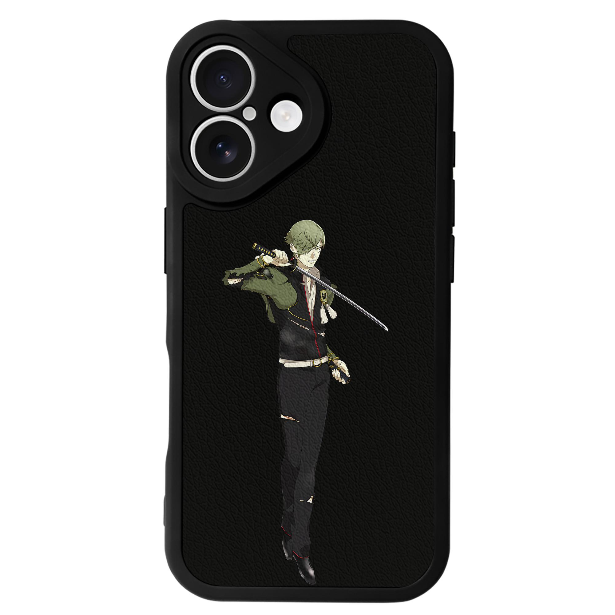 （画像用） 刀剣乱舞 Touken Ranbu 【iPhone 16シリーズ対応】シリコンスマホケース（レザー調） 材質：シリコン